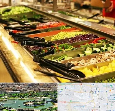 سالاد بار در منطقه 9 تهران