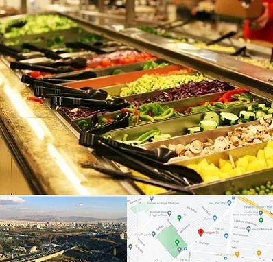 سالاد بار در هنگام