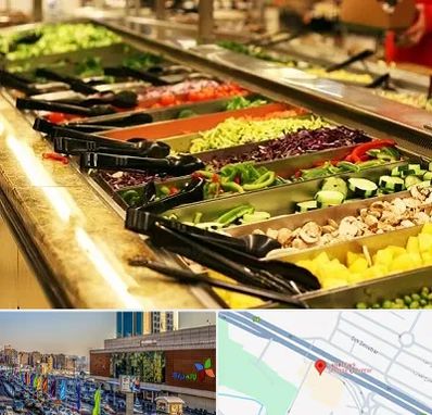 سالاد بار در لاله پارک تبریز