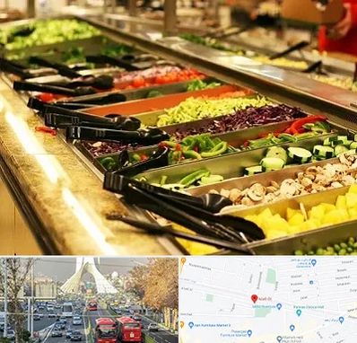 سالاد بار در خیابان آزادی