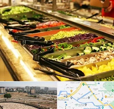 سالاد بار در کوی وحدت شیراز