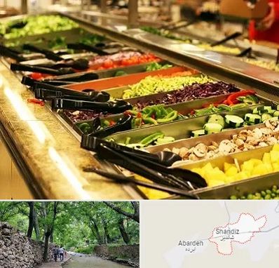 سالاد بار در شاندیز مشهد