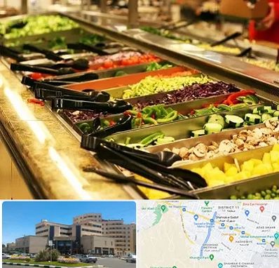 سالاد بار در صیاد شیرازی مشهد