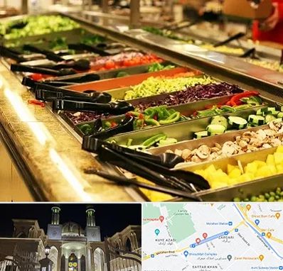 سالاد بار در زرگری شیراز