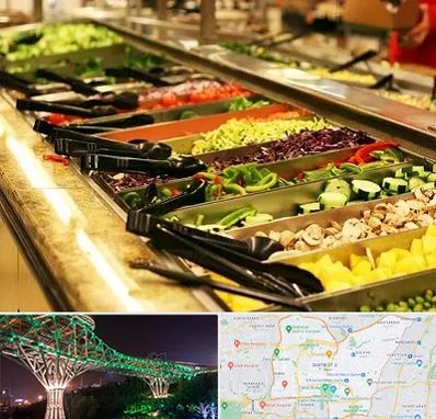 سالاد بار در منطقه 3 تهران