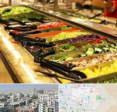 سالاد بار در منطقه 14 تهران