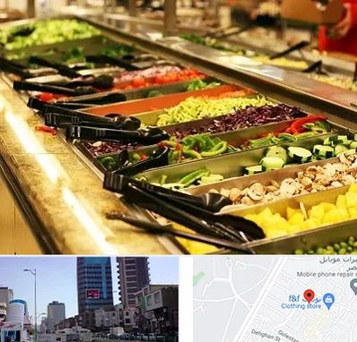 سالاد بار در چهارراه طالقانی کرج