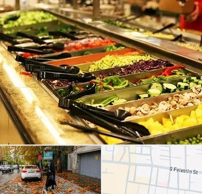 سالاد بار در خیابان فلسطین