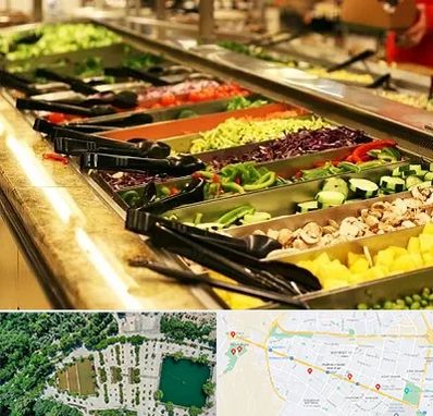 سالاد بار در وکیل آباد مشهد