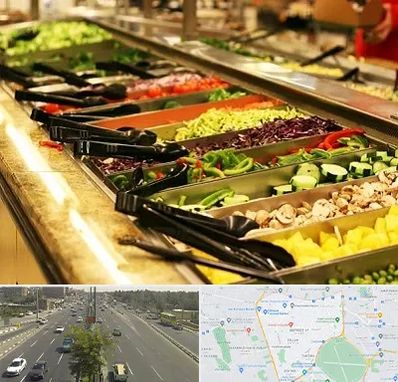 سالاد بار در منطقه 17 تهران