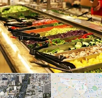 سالاد بار در منطقه 18 تهران