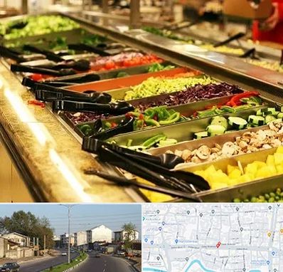 سالاد بار در ضیابری رشت