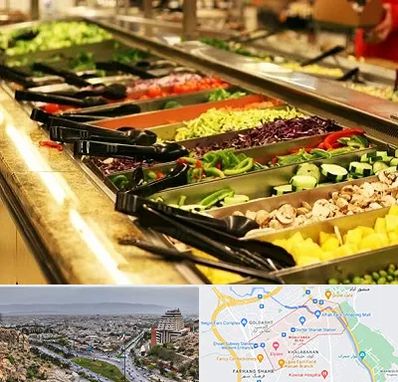 سالاد بار در معالی آباد شیراز