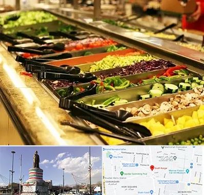 سالاد بار در کارگر جنوبی