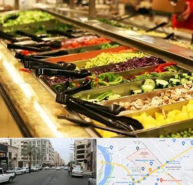 سالاد بار در زیتون کارمندی اهواز