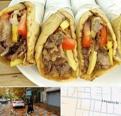 کباب ترکی در خیابان فلسطین