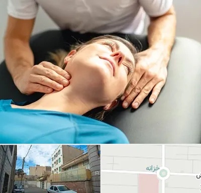 فیزیوتراپی گردن در خزانه