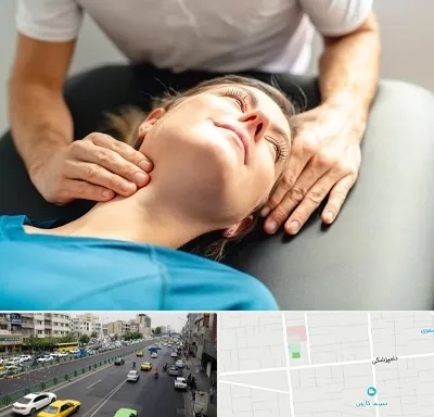فیزیوتراپی گردن در خیابان دامپزشکی