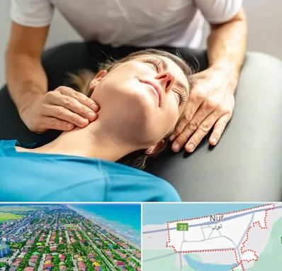فیزیوتراپی گردن در نور