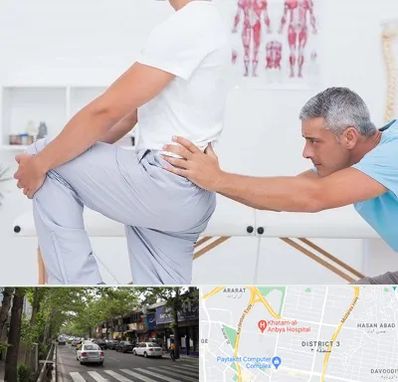 فیزیوتراپی کمردرد در ظفر