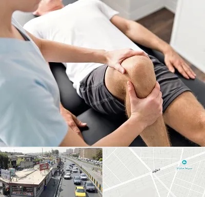 فیزیوتراپی زانو در خیابان دماوند