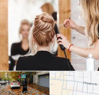 سالن زیبایی در خیابان فلسطین