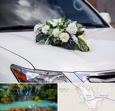 گل آرایی ماشین عروسی در دورود
