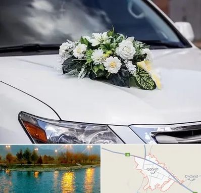 گل آرایی ماشین عروسی در قروه
