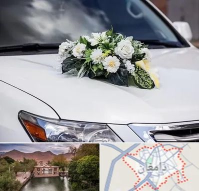 گل آرایی ماشین عروسی در دامغان