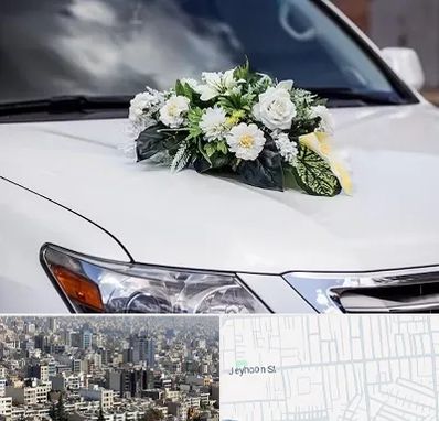 گل آرایی ماشین عروسی در جیحون