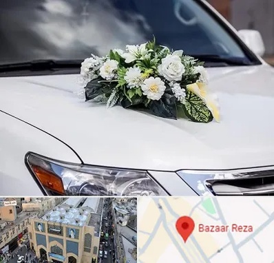 گل آرایی ماشین عروسی در بازار رضا مشهد