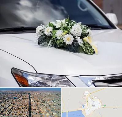 گل آرایی ماشین عروسی در بندر ماهشهر