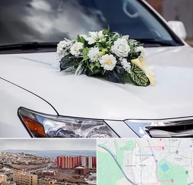 گل آرایی ماشین عروسی در سهند تبریز