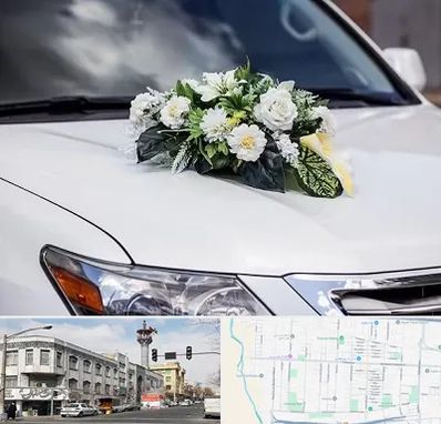 گل آرایی ماشین عروسی در 17شهریور