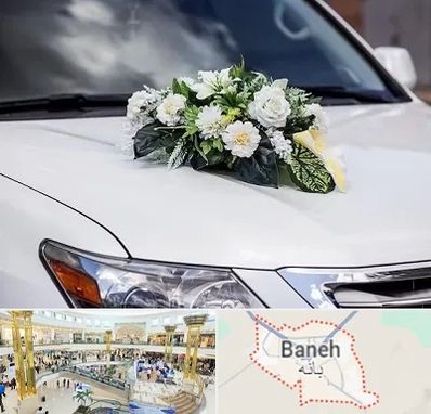 گل آرایی ماشین عروسی در بانه