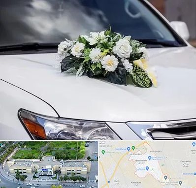 گل آرایی ماشین عروسی در نسیم شهر