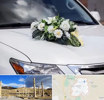 گل آرایی ماشین عروسی در مرودشت