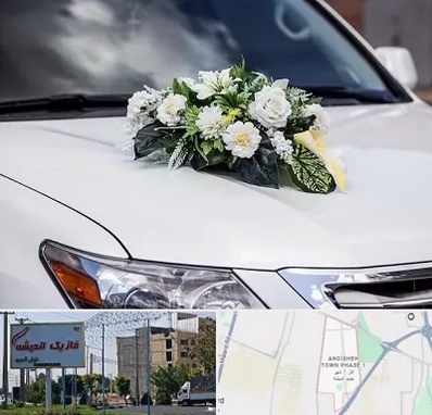 گل آرایی ماشین عروسی در فاز یک اندیشه