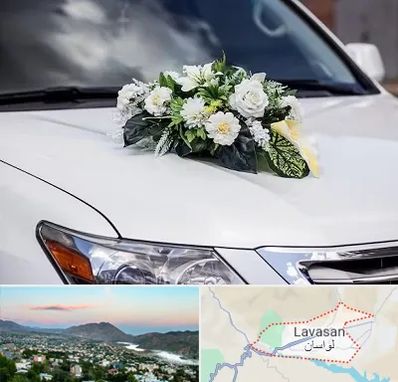 گل آرایی ماشین عروسی در لواسان