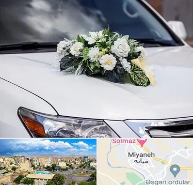 گل آرایی ماشین عروسی در میانه