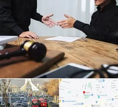 وکیل شرکت در خیابان آزادی