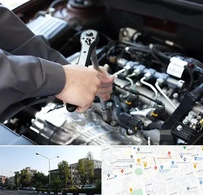 تعمیرگاه شبانه روزی در میدان کاج