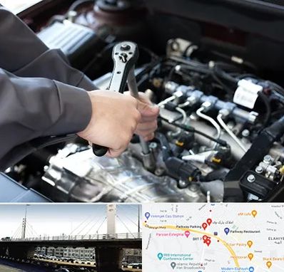 تعمیرگاه شبانه روزی در پارک وی