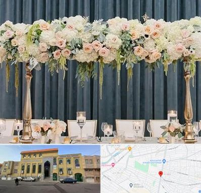 گل آرایی تالار در زنبیل آباد قم