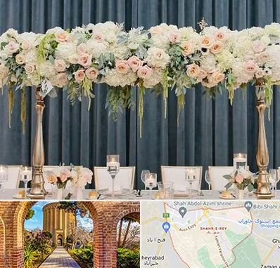 گل آرایی تالار در شهر ری