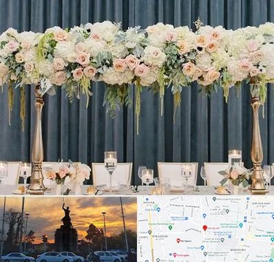 گل آرایی تالار در میدان حر