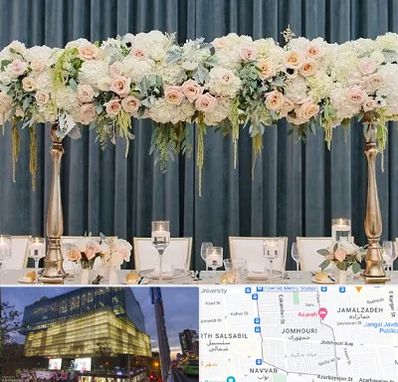 گل آرایی تالار در جمهوری