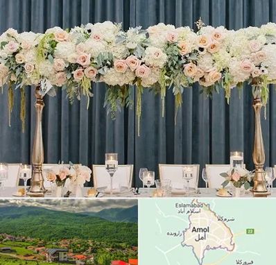 گل آرایی تالار در آمل