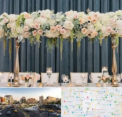 گل آرایی تالار در منطقه 7 تهران