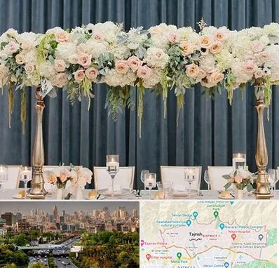 گل آرایی تالار در منطقه 1 تهران